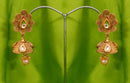 goldpolih white  jhumi earring-2619