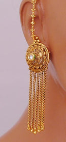 goldpolish white earring-2645