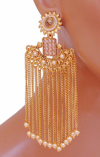 Goldpolish beautiful Earring-2677