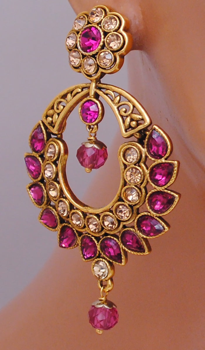 Goldpolish Fusicha pink earring-2706