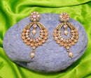Goldpolish peach earring-2709