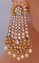 Goldpolish peach earring-2748