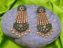 Golpdolish emerald green earring-2749