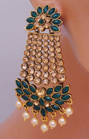 Golpdolish emerald green earring-2749