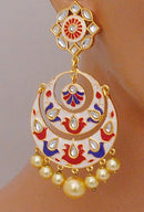 Goldpolish multicolored Earring-2840