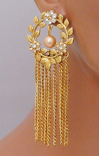 Goldpolish golden Earring-2850