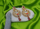 Goldpolish fusicha pink and white earring-2232