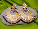 Golpolish deep blue and white earring-2268