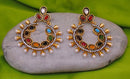 Goldpolish multicolour earring-2279