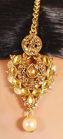 Goldpolish golden earring with tikka-1231