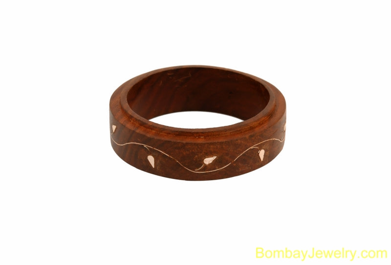 brown wood bangle