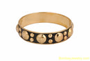 BLACK BANGLE WITH GOLDEN STUDDED