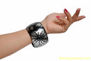 BLACK AND SILVER FASHION BANGLE