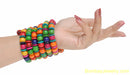 MULTICOLOUR WOOD WRAP BRACELET
