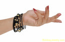 BLACK AND GOLDEN FASHION BRACELET