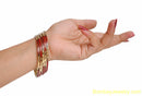 MARON AND GOLDEN FASHION BANGLE