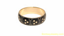 BLACK AND GOLDEN WOOD AND METAL FASHION BAMNGLE
