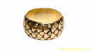 BLACK AND GOLDEN  METAL BANGLE
