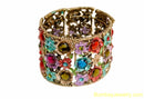 multicolour family circle fashion cuff bangle