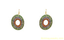 green fashion earring