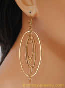 GOLDEN HOOP EARRING