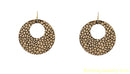 GOLDEN AND BLACK HOOP EARRING