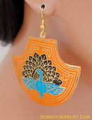 MULTICOLOUR PEACOCK EARRING