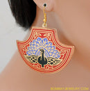 MULTICOLOUR PEACOCK EARRING