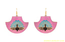 MULTICOLOUR PEACOCK EARRING