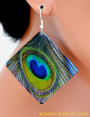 MULTICOLOUR PEACOCK EARRING