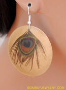 BEAUTIFUL GOLDEN PEACOCK EARRING