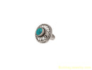 SILVER AND TURQUOISE BLUE RING