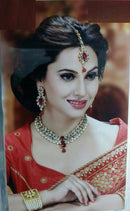 Goldpolish white kundan set-2189