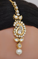 Goldpolish white kundan set-1932