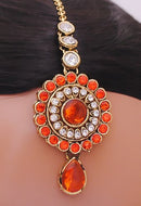 Orange and golden bangle set-1969