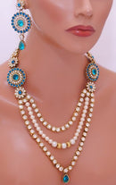 Goldpolish turquoise blue and white set-1970