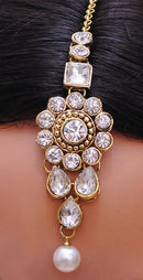 Goldpolish white kundan set-1997