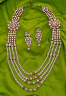 Goldpolish white kundan set-1997
