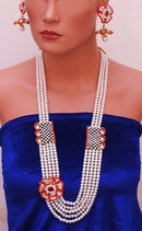 Goldpolish red and white pearl set-1998