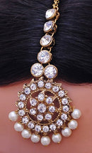 Goldpolish white kundan set-2006