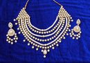 Goldpolish white kundan set-2007