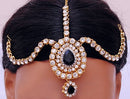 Goldpolish black and white kundan set-2012