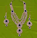 Goldpolish black and white kundan set-2012