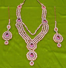 Golpdolish pink and white kundan set-2013