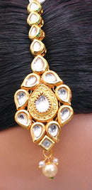 goldpolish white kundan set-2043