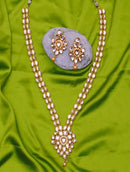 Goldpolish white kundan set-2045