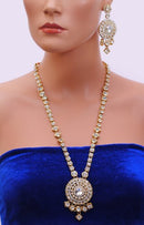 Goldpolish white kundan set-2048