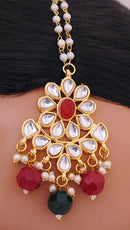 Goldpolish multicolour kundan set-2058