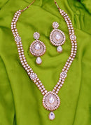 Goldpolish white kundan set-2070