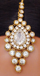 goldpolish white kundan set-2085